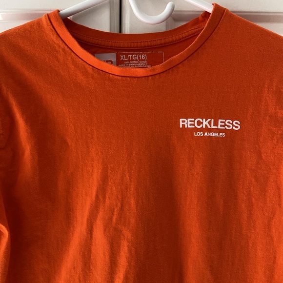 Boy’s orange Young & Reckless long sleeve top - Picture 2 of 8